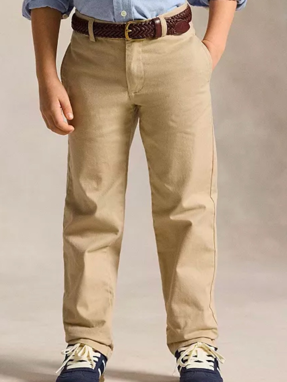 Polo Ralph Lauren Boys' Straight-Fit Twill Pant Khakis